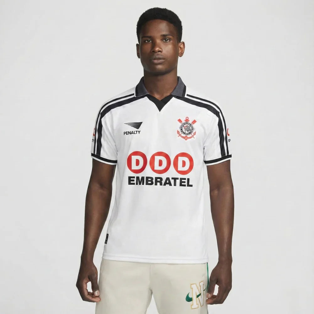 Camisa Corinthians Retrô Titular 1998 Embratel