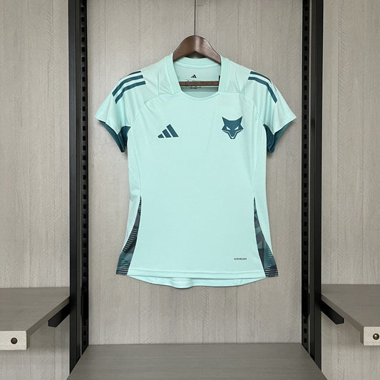 Camisa Cruzeiro 25/26 Treino Adidas - Azul Turquesa - (Feminina) - DA Sports Oficial