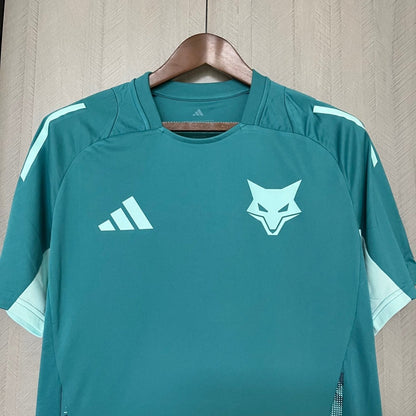 Camisa Cruzeiro 25/26 Treino Adidas Masculina - Azul Turquesa+Branco - DA Sports Oficial