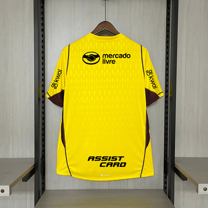 Camisa de goleiro Flamengo 24/25 - Amarela (com patrocinio) - DA Sports Oficial