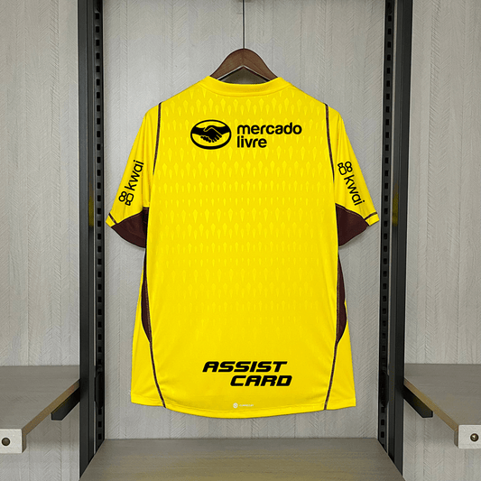 Camisa de goleiro Flamengo 24/25 - Amarela (com patrocinio) - DA Sports Oficial