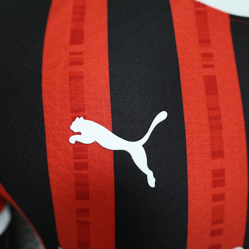 Camisa do Milan Titular 24/25 Vermelha+preta - DA Sports Oficial