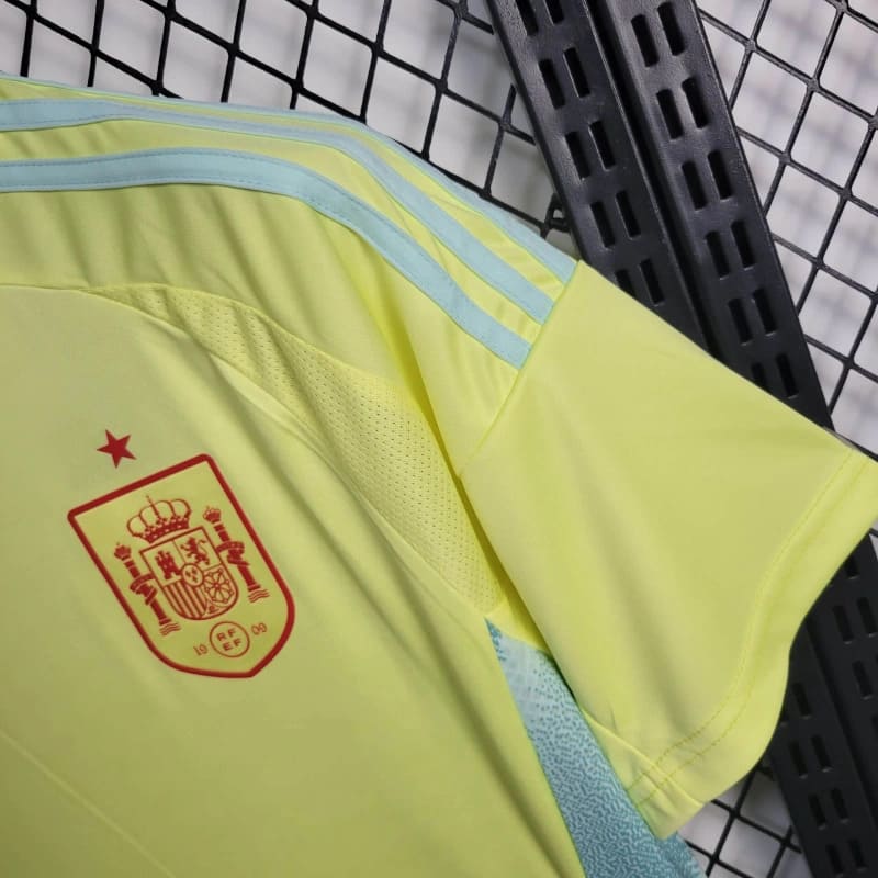 Camisa Espanha Away 24/25 s/n° Torcedor Adidas Masculino - Amarelo - DA Sports Oficial