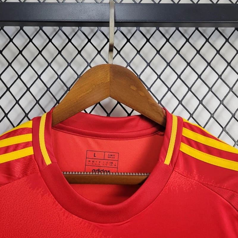 Camisa Espanha Home 24/25 s/n° Torcedor Adidas Masculino - Vermelho - DA Sports Oficial