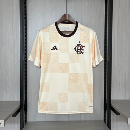 Camisa Flamengo 24/25 Adidas Pre Jogo Masculina - Bege - DA Sports Oficial