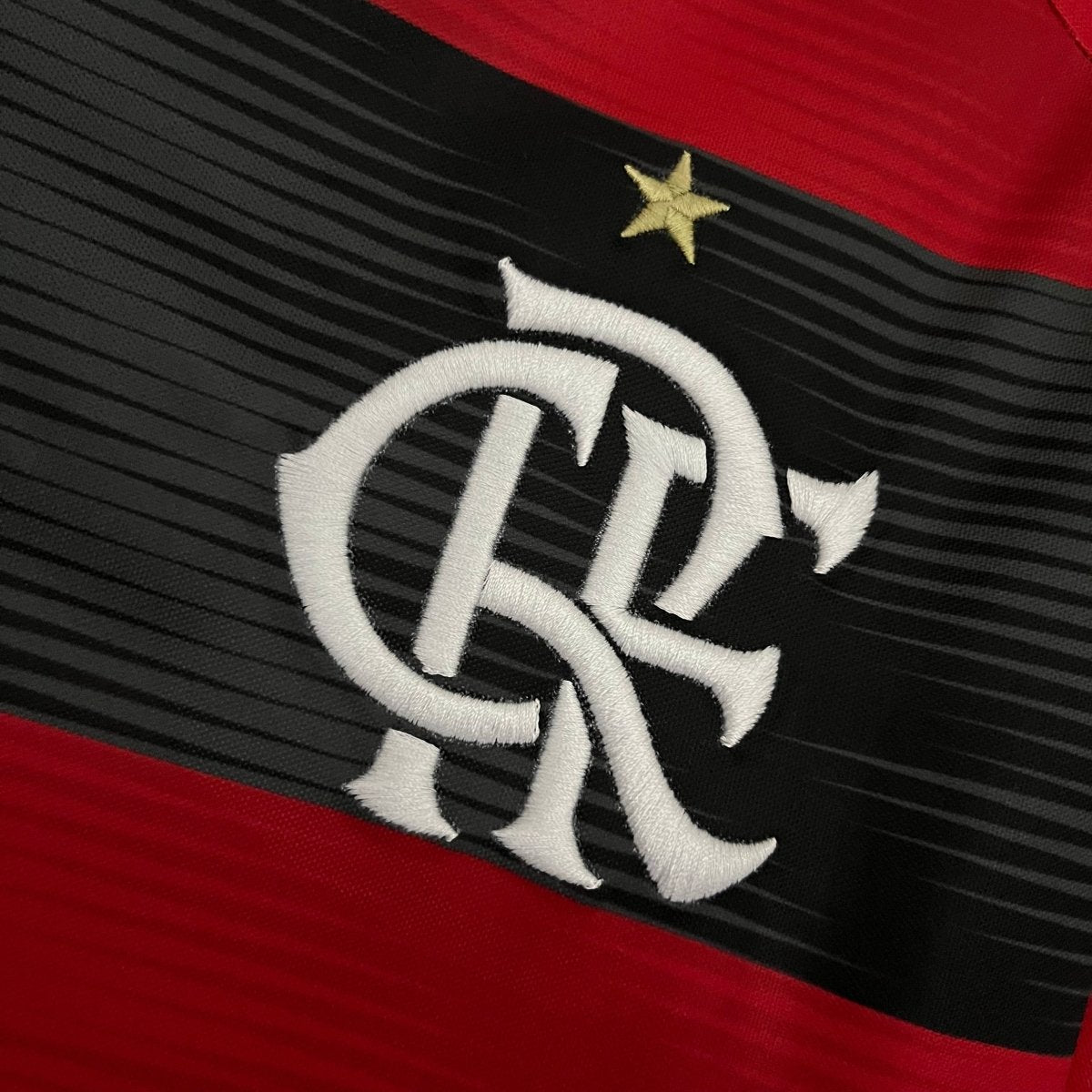 Camisa Flamengo I 23/24 s/n° Torcedor Adidas Masculina - Vermelho+Preto - DA Sports Oficial
