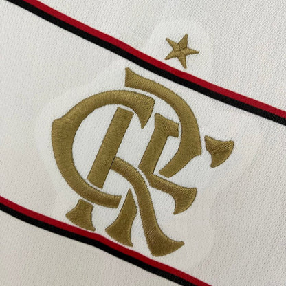 Camisa Flamengo II 23/24 s/n° Torcedor Adidas Masculina - Branca com detalhes em Dourado - DA Sports Oficial