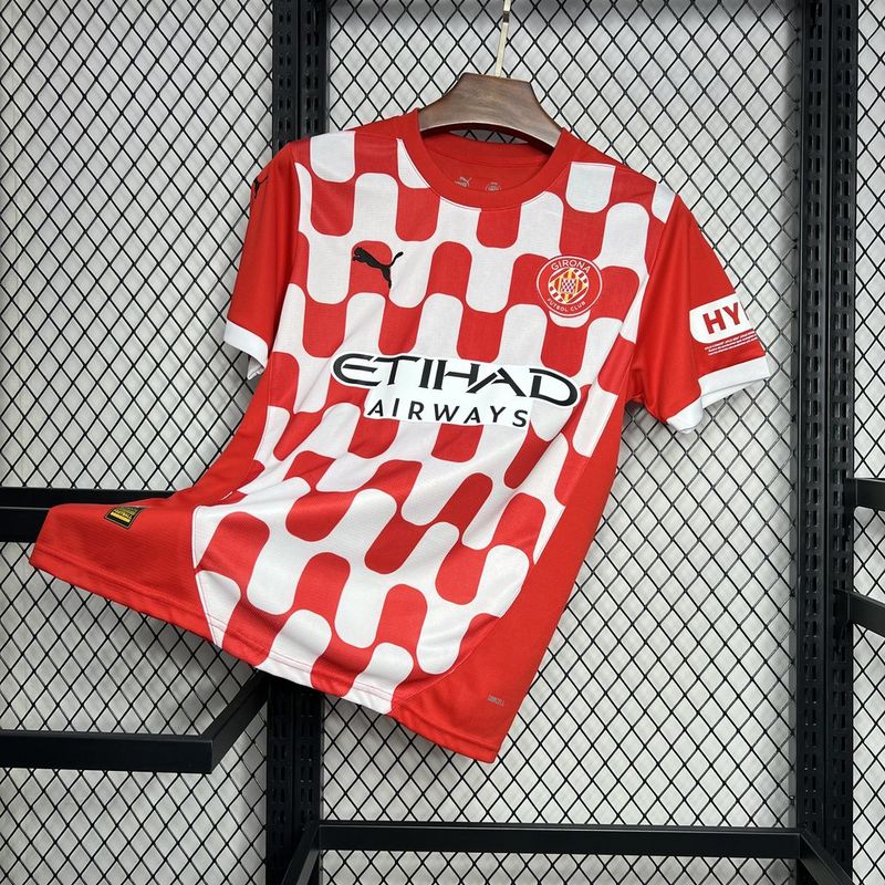 Camisa Girona I 24/25 Puma - Vermlha e Branco - DA Sports Oficial
