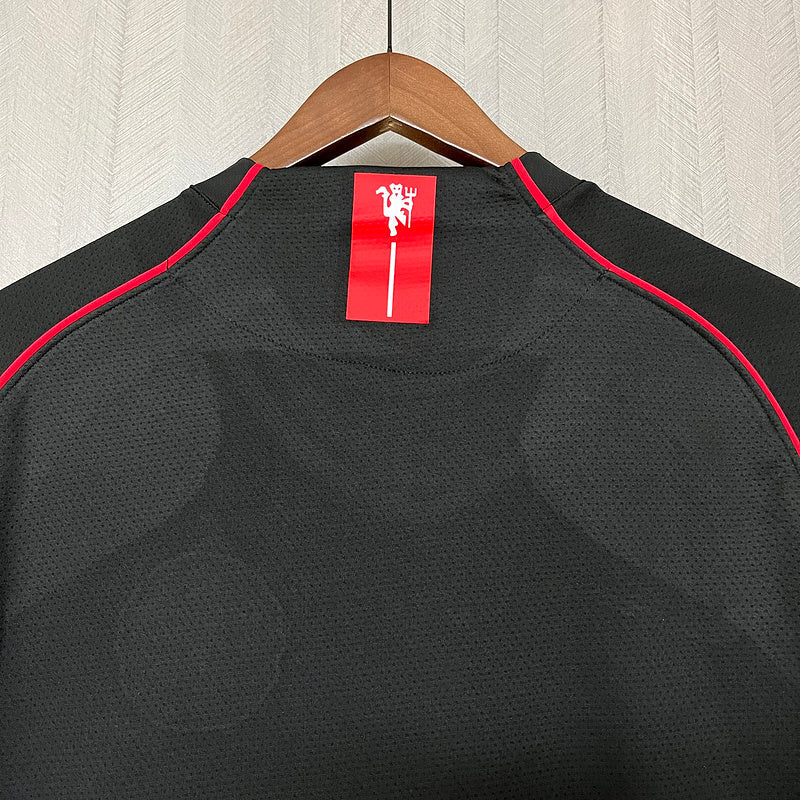 Camisa Manchester United 2007/08 - Retrô Masculino - Preta - DA Sports Oficial