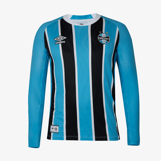 Camisa Masculina Umbro Gremio Manga Longa 2025 Torcedor - DA Sports Oficial
