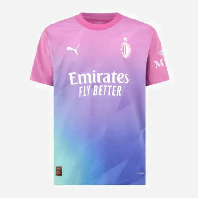 Camisa Milan Third 23/24 s/n° Torcedor Masculino - Rosa - DA Sports Oficial