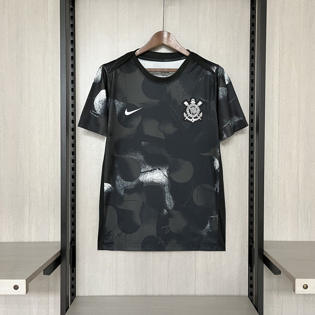 Camisa Nike Corinthians Pré - Jogo 25/26 Masculina - Preto - DA Sports Oficial