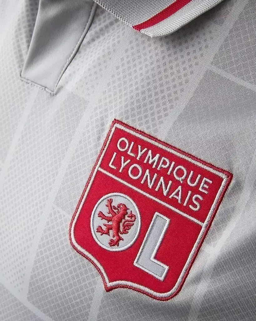 Camiseta de la tercera equipación del Lyon 25/26 - Camiseta Adidas para hombre - Gris y roja