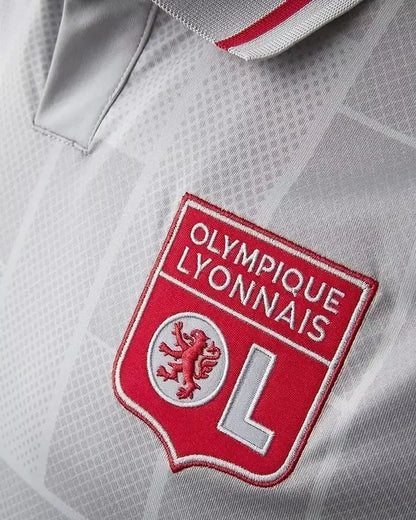 Camiseta de la tercera equipación del Lyon 25/26 - Camiseta Adidas para hombre - Gris y roja