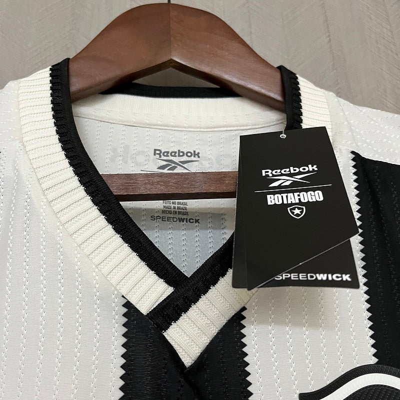 Camisa Reebok Botafogo 24/25 Casa - Preta e Branca - DA Sports Oficial