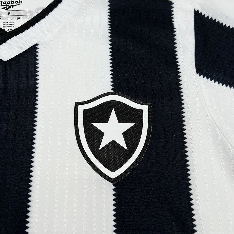 Camisa Reebok Botafogo 24/25 Casa - Preta e Branca - (Feminina) - DA Sports Oficial