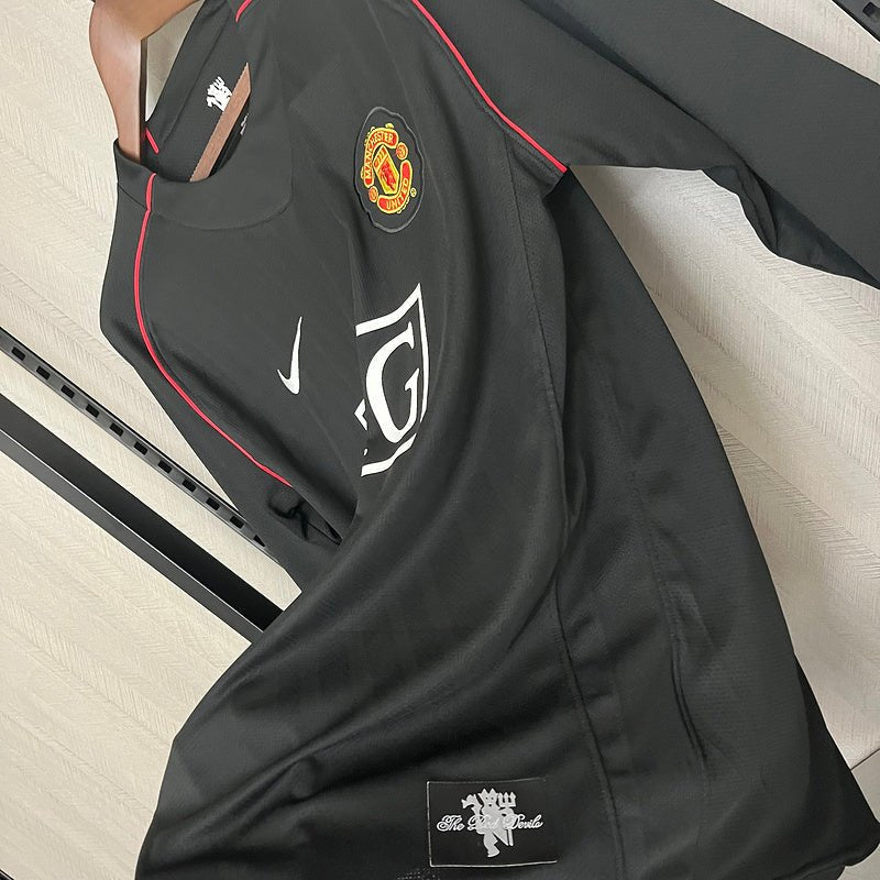 Camisa Retrô Away II do Manchester United 2007 Preta - Manga Longa - DA Sports Oficial