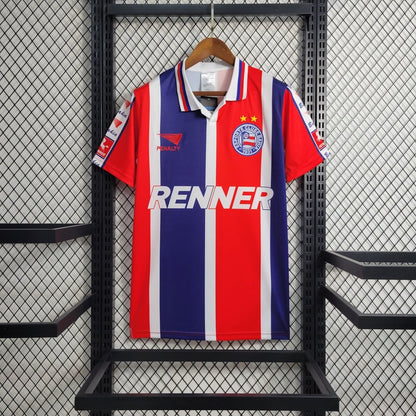 Camisa retrô Bahia 1996 - Vermelha e azul - DA Sports Oficial
