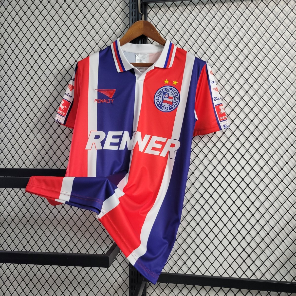 Camisa retrô Bahia 1996 - Vermelha e azul - DA Sports Oficial