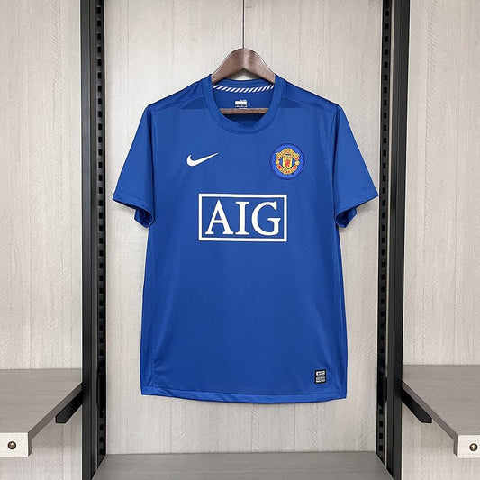 Camisa Retrô Manchester United Nike 2007/08 Masculino Azul - DA Sports Oficial