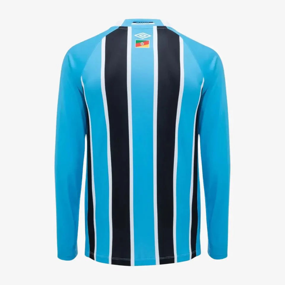 Camisa Umbro Grêmio 2025/26 I Manga Longa Patrocinio - DA Sports Oficial