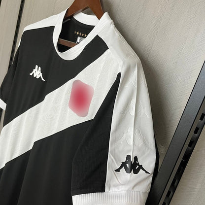 Camisa Vasco I 24/25 Kappa - Preto+Branco - (Feminina) - DA Sports Oficial