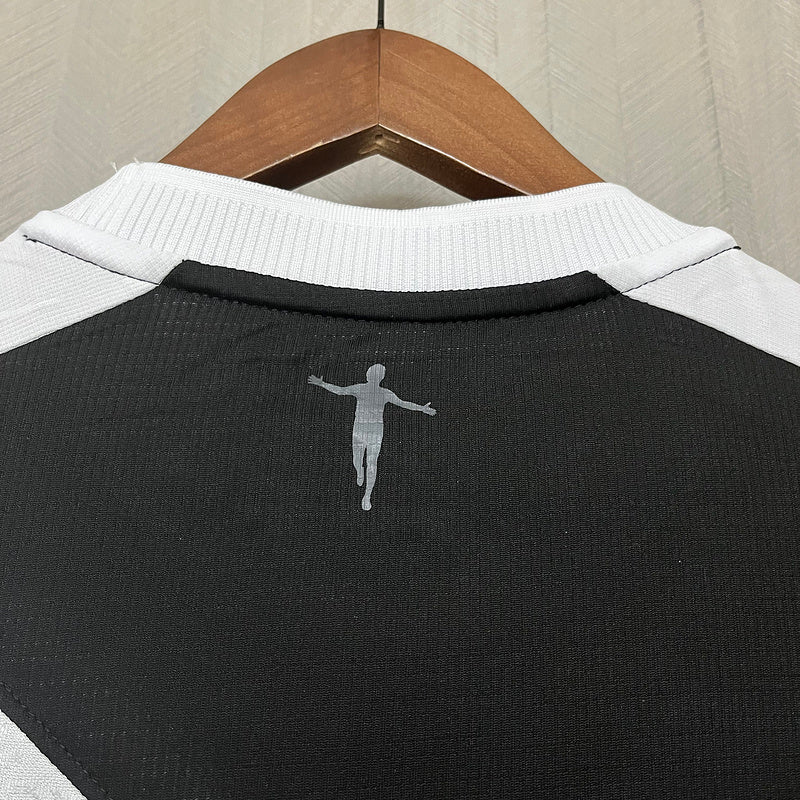 Camisa Vasco I 24/25 Kappa - Preto+Branco - (Feminina) - DA Sports Oficial