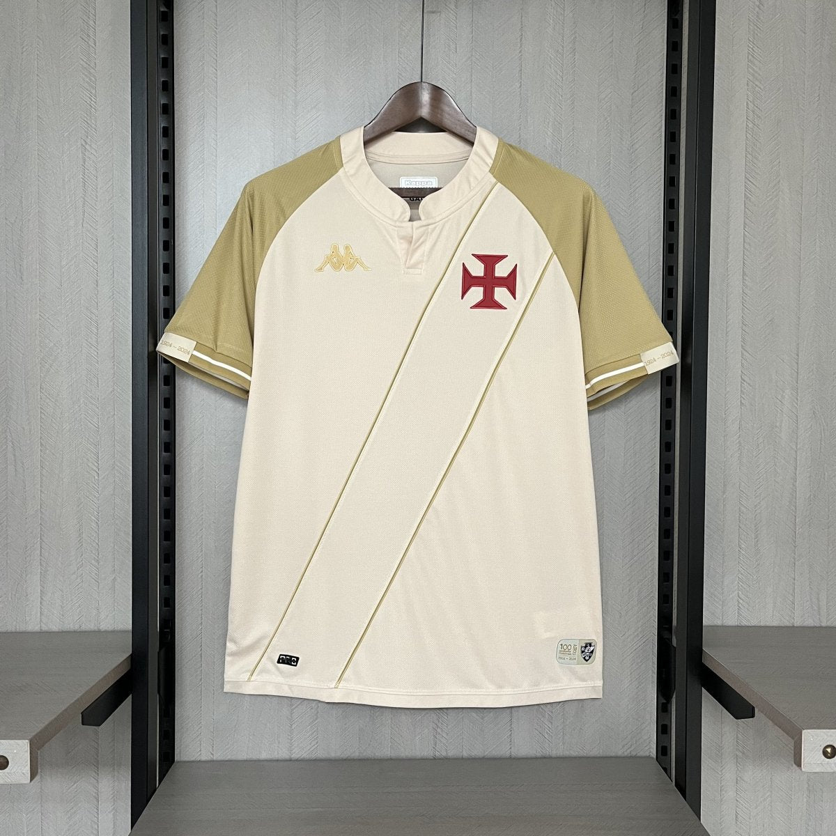Camisa Vasco III 24/25 Kombat Kappa Masculina - Bege - DA Sports Oficial