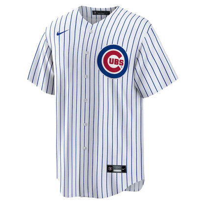 Jersey MLB Chicago Cubs Home Fan Version Men's Striped White