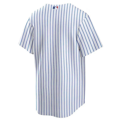 Jersey MLB Chicago Cubs Home Fan Version Men's Striped White