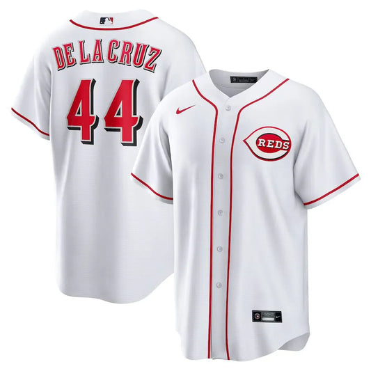 Jersey MLB Cincinnati Reds Home Fan Version Men's White Elly La Cruz 44