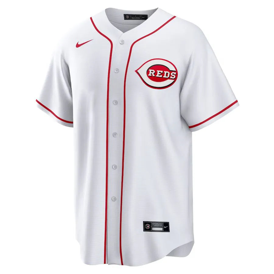 Jersey MLB Cincinnati Reds Home Fan Version Men's White Elly La Cruz 44