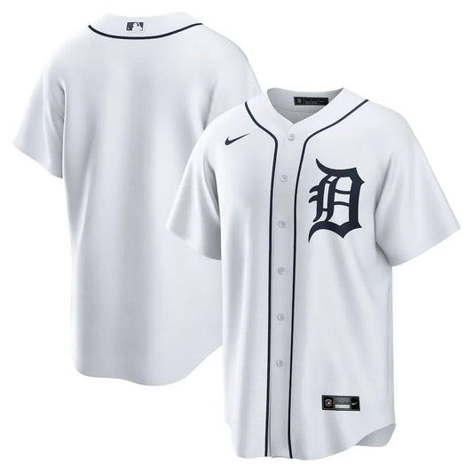 Jersey MLB Detroit Tigers White Home Fan Version Men's White
