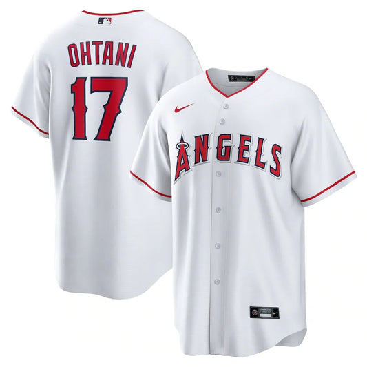 Jersey MLB Los Angeles Angels I Fan Version Men's White Shohei Ohtani 17