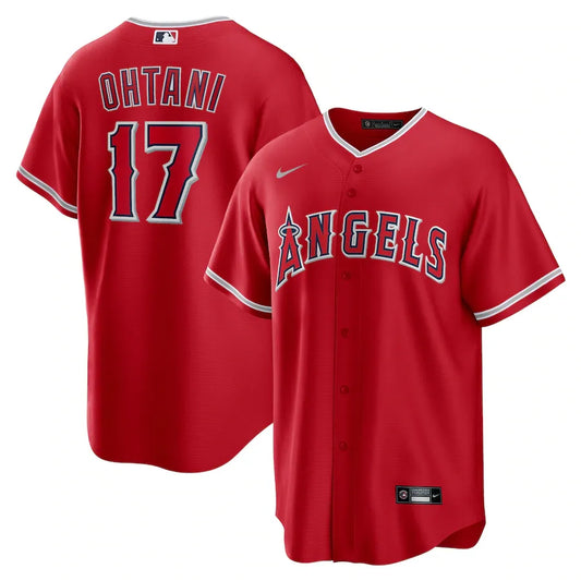 Jersey MLB Los Angeles Angels II Fan Version Men's Red Shohei Ohtani 17