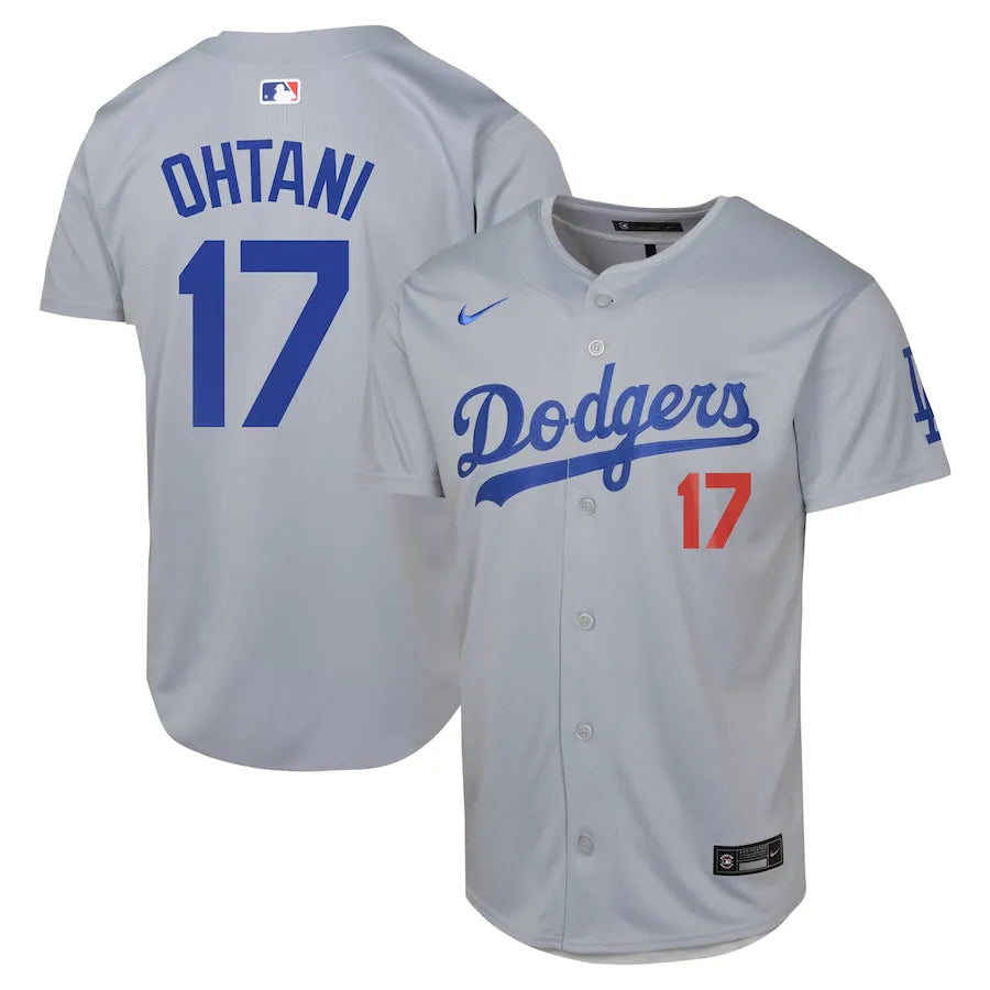 Jersey MLB Los Angeles Dodgers Away Fan Version Men's Gray Shohei Ohtani 17