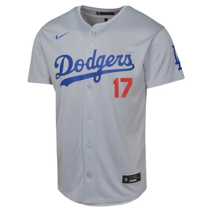 Jersey MLB Los Angeles Dodgers Away Fan Version Men's Gray Shohei Ohtani 17