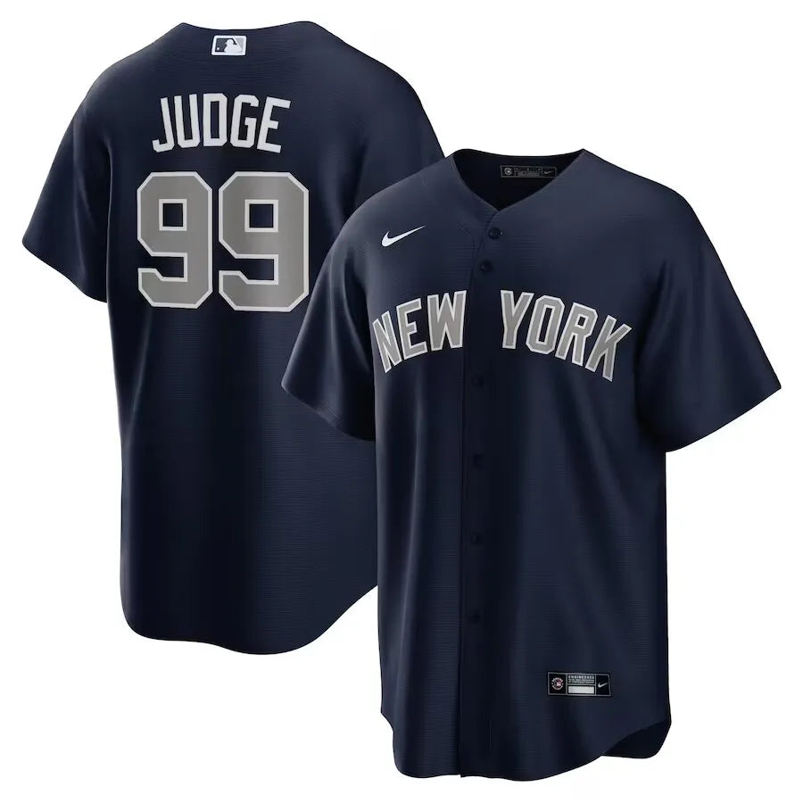 Jersey MLB New York Yankees Alternativa Fan Version Men's Navy Blue Aaron Judge 99