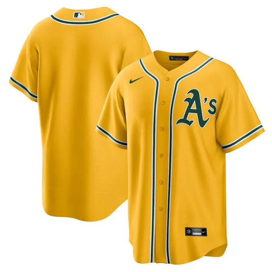 Jersey MLB Oakland Athletics Alternate Fan Version Men's Yellow