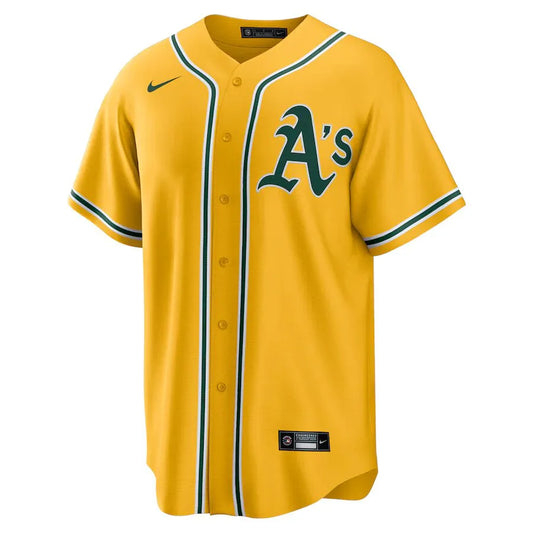 Jersey MLB Oakland Athletics Alternate Fan Version Men's Yellow