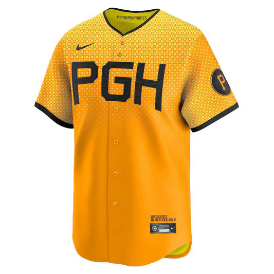 Jersey MLB Pittsburgh Pirates Gold City Connect Fan Version Men's