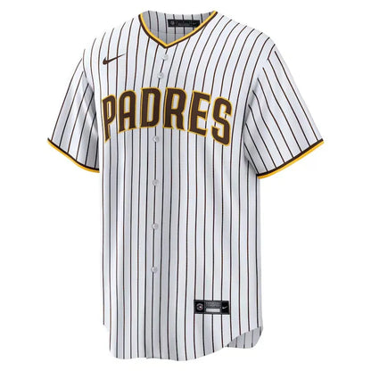 Jersey MLB San Diego Padres Home Fan Version Men's Striped Striped White Tatis Jr. 23