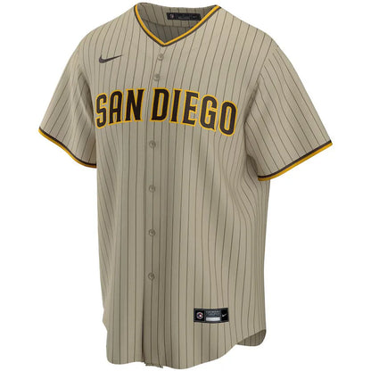 Jersey MLB San Diego Padres Road Fan Version Men's Striped Striped Brown Tatis Jr. 23