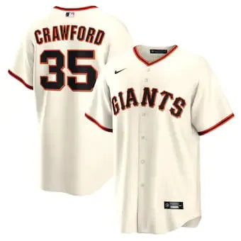 Jersey MLB San Francisco Giants I Fan Version Men's Beige Brandon Crawford 35