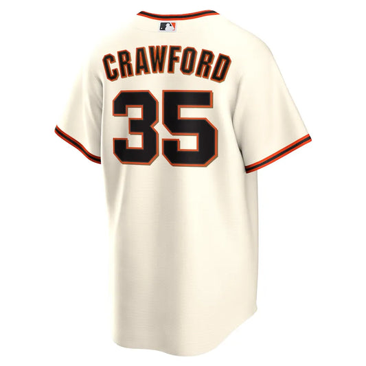 Jersey MLB San Francisco Giants I Fan Version Men's Beige Brandon Crawford 35