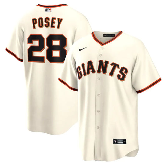 Jersey MLB San Francisco Giants I Fan Version Men's Beige Buster Posey 28