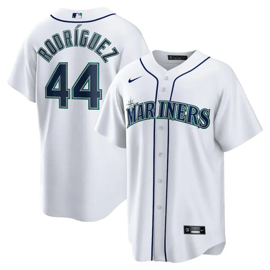 Jersey MLB Seattle Mariners Home Fan Version Men's White Julio Rodriguez 44