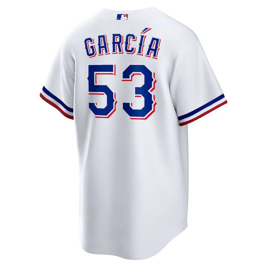 Jersey MLB Texas Rangers I Fan Version Men's White Adolis Garcia 53