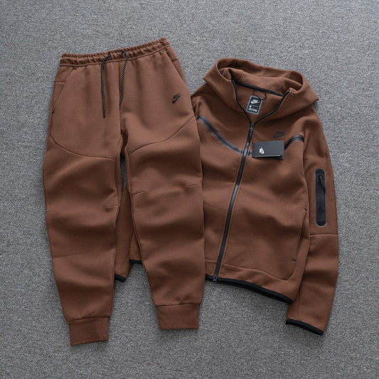 Conjunto Tech Fleece Nike - Marrom - DA Sports Oficial
