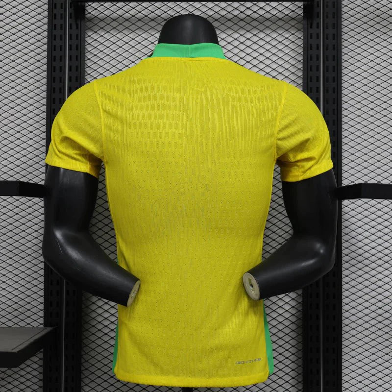 Camiseta de la selección nacional de Brasil I 2025/26 para hombre, amarilla, jugador